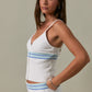 Laura Blue Striped Top