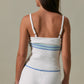 Laura Blue Striped Top