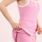Front Slit Activewear Mini Dress Pink