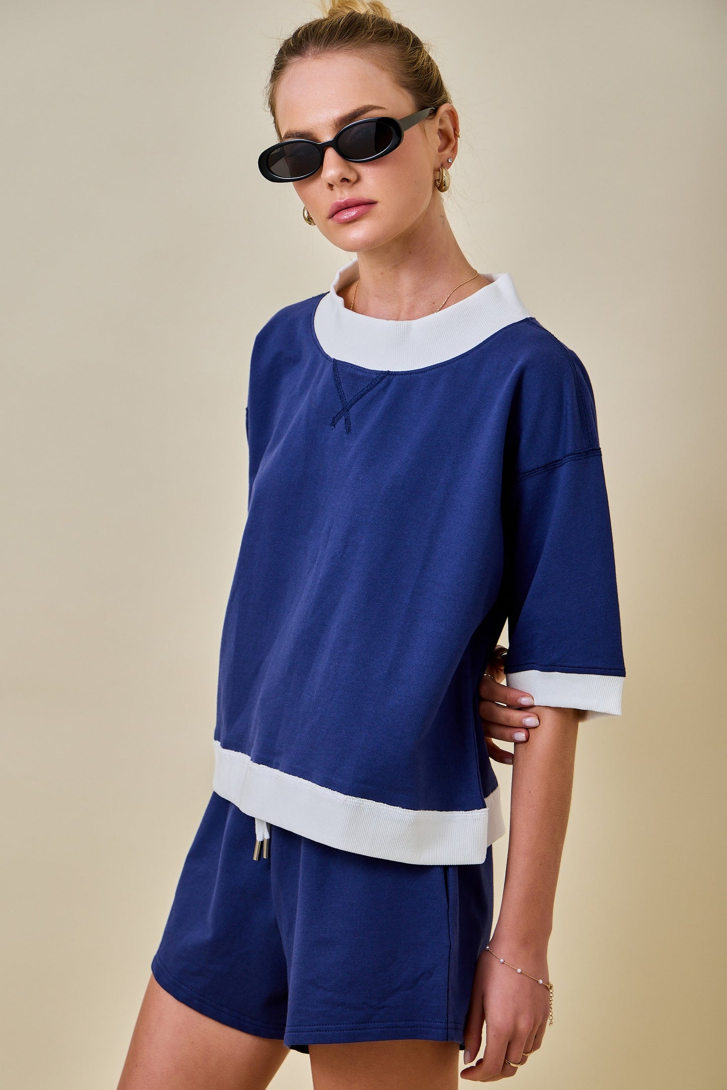 Dallas Navy Set Top