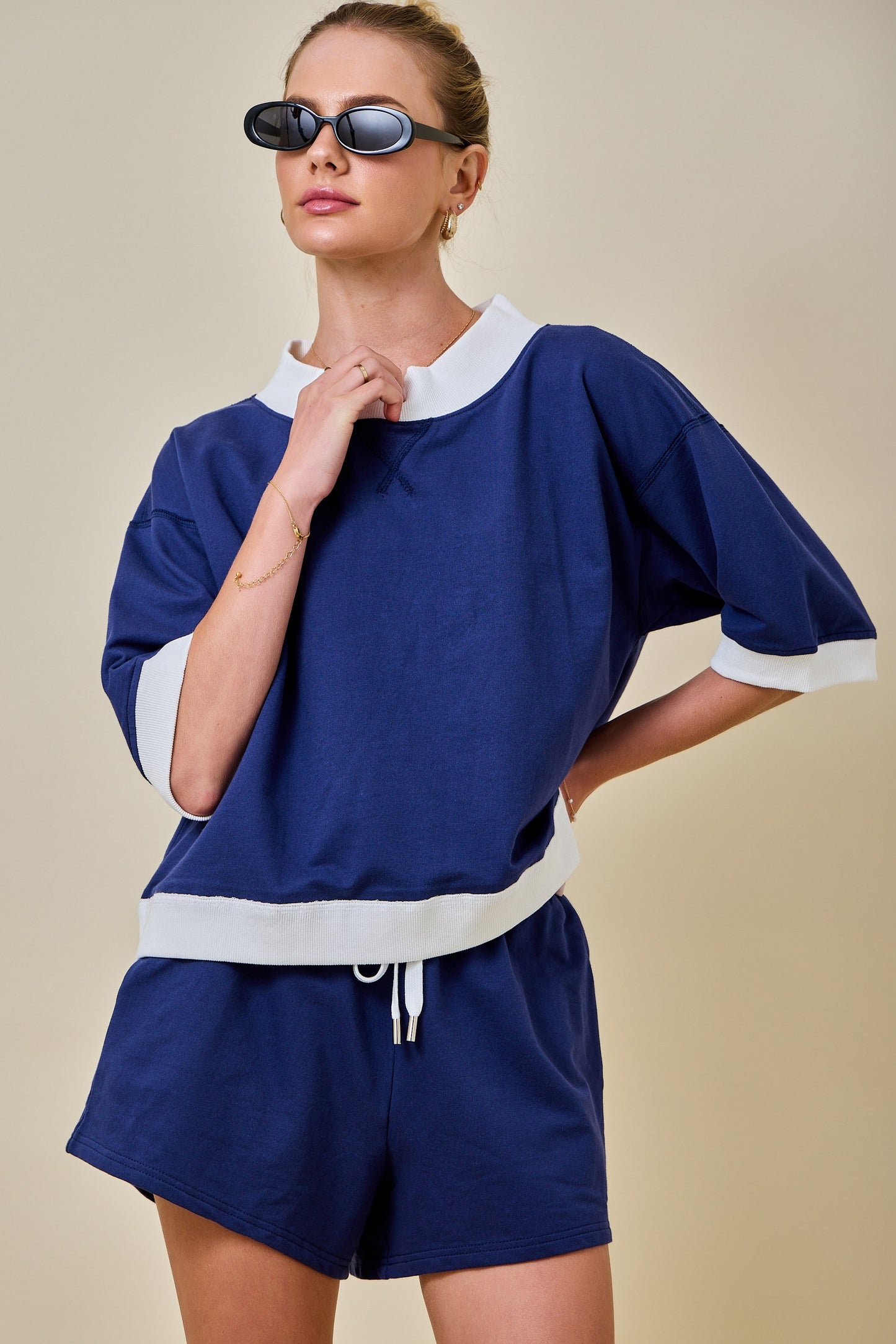 Dallas Navy Set Top