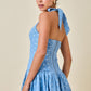 Dani Blue Dot Dress