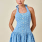 Dani Blue Dot Dress