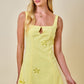 Dasha Lemon Cutout Dress
