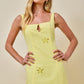 Dasha Lemon Cutout Dress