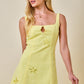 Dasha Lemon Cutout Dress