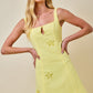 Dasha Lemon Cutout Dress