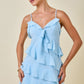 Destiny Blue Ruffle Mini Dress