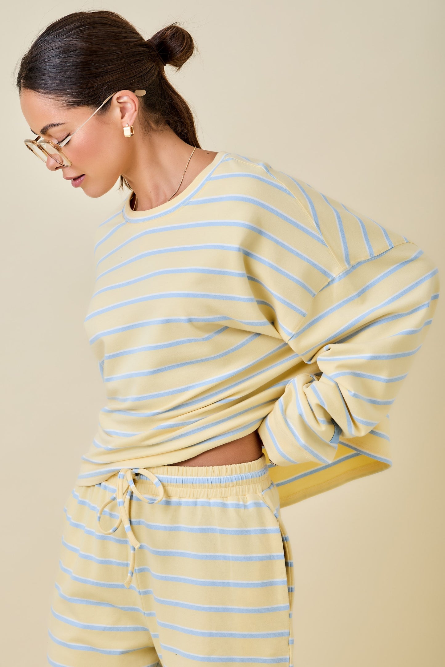 Diana Striped Long Sleeve Yellow