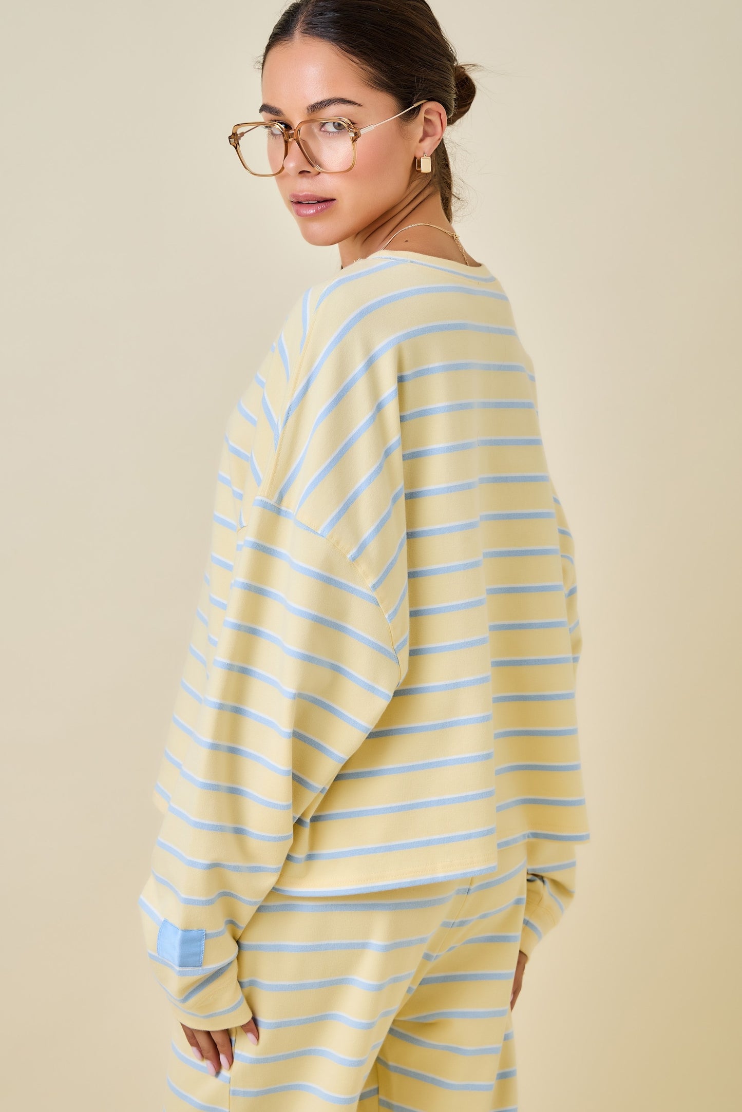 Diana Striped Long Sleeve Yellow