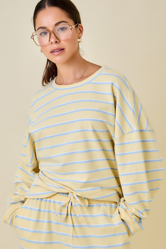 Diana Striped Long Sleeve Yellow