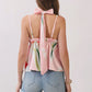 Taylor Pink Scarf Top