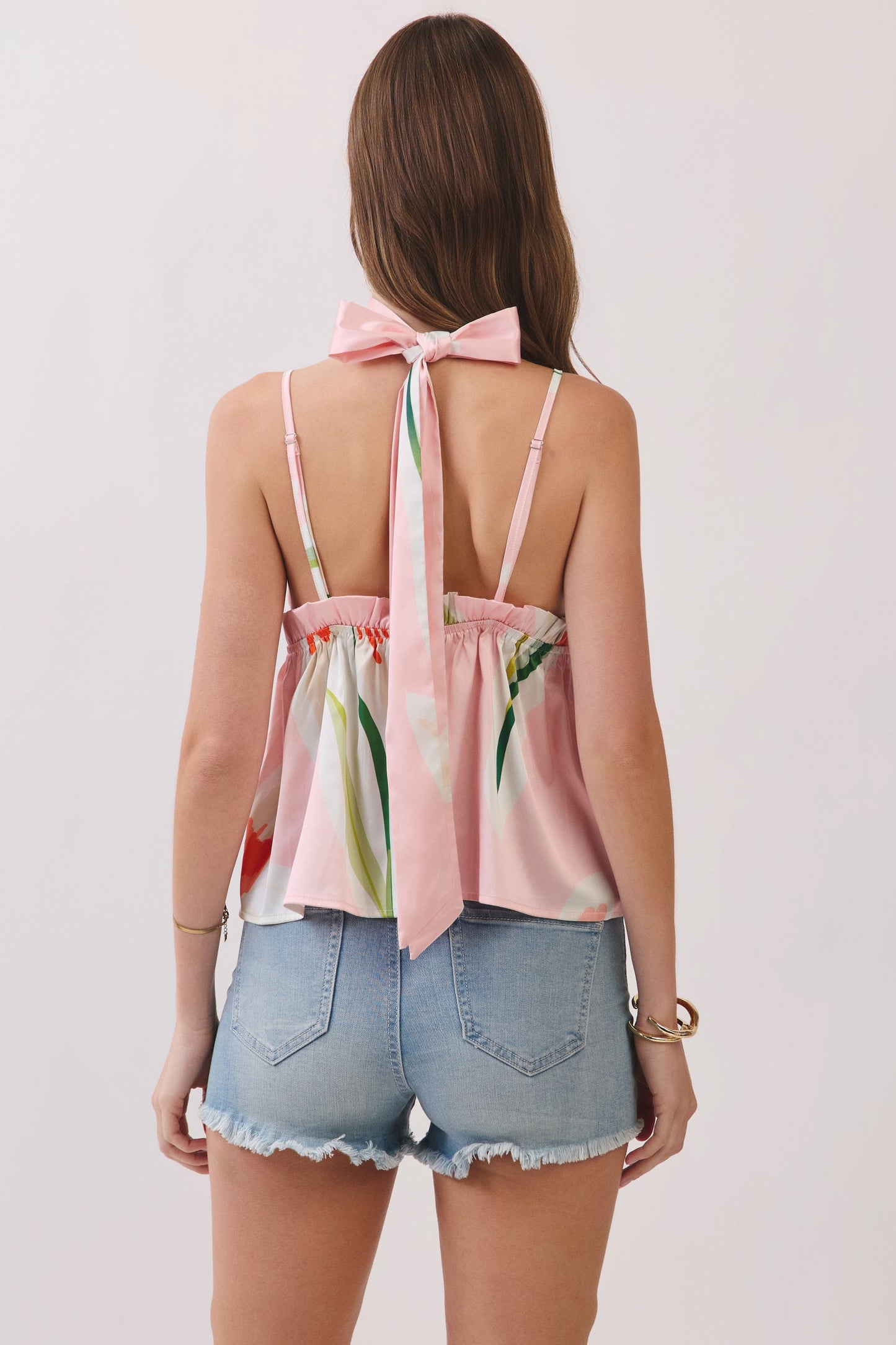 Taylor Pink Scarf Top