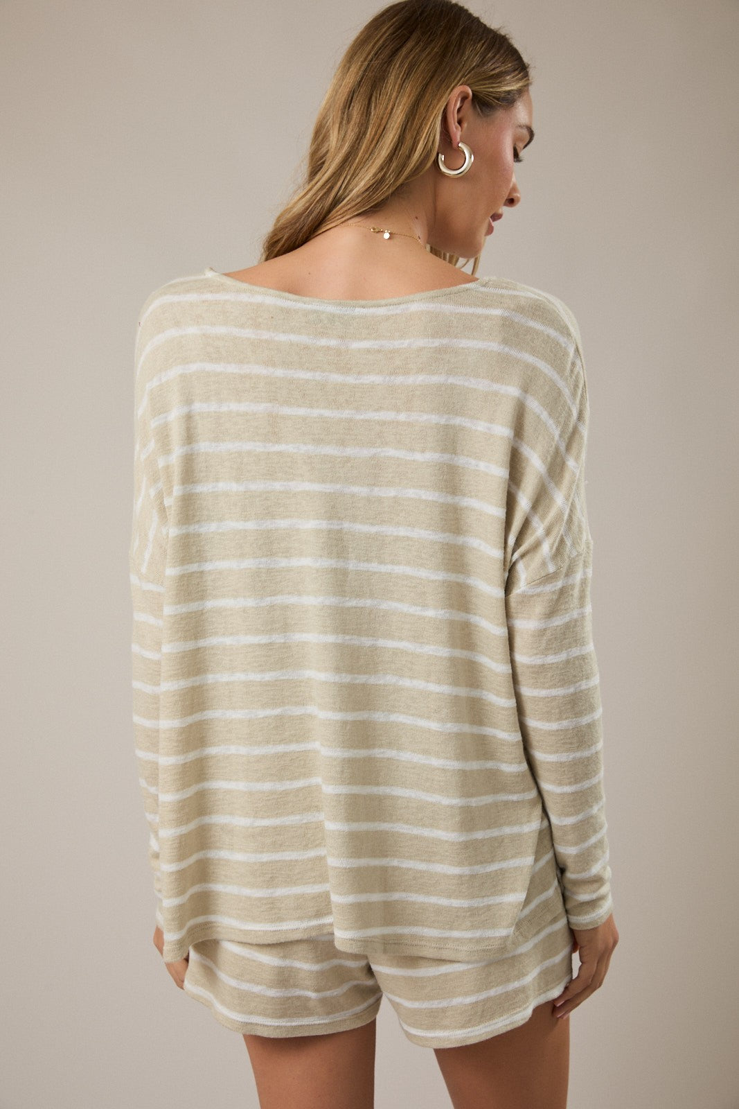 Glen Taupe Stripe Set