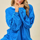 Daphne Blue Striped Top