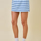 Dylan Striped Set Skirt Blue