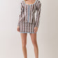 Trinity Brown Stripe Skirt