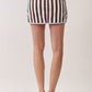 Trinity Brown Stripe Skirt