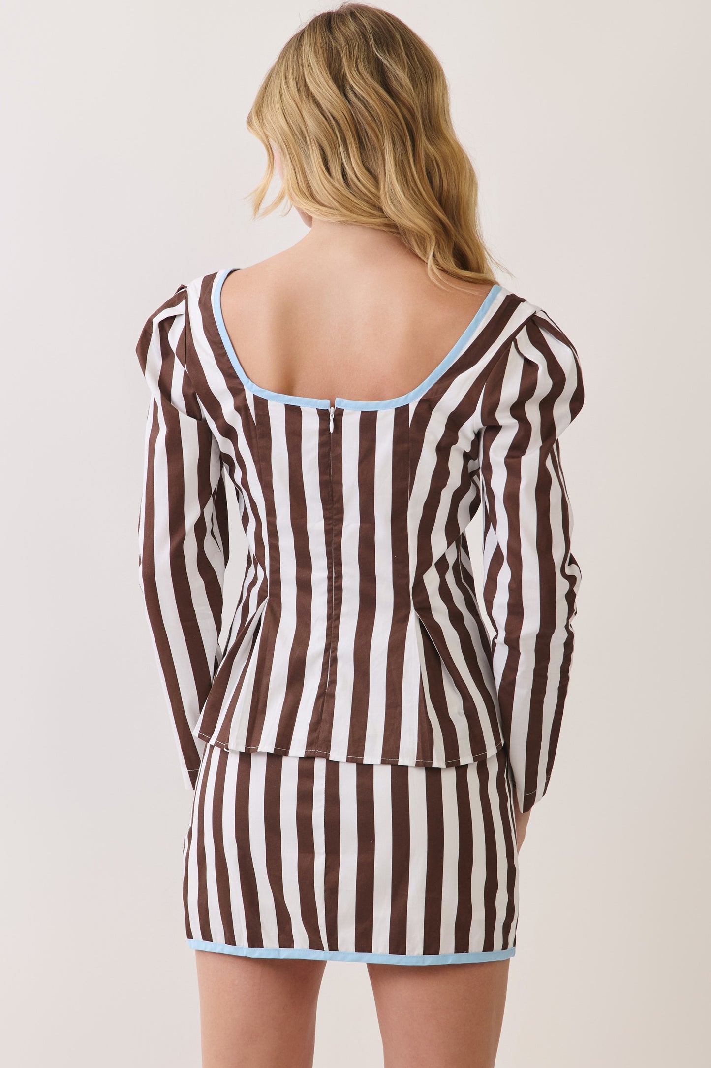 Trinity Brown Stripe Top