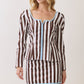 Trinity Brown Stripe Top