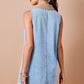 Daphne Denim Half Zip Dress