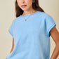 Diana Blue Cap Sleeve Sweater