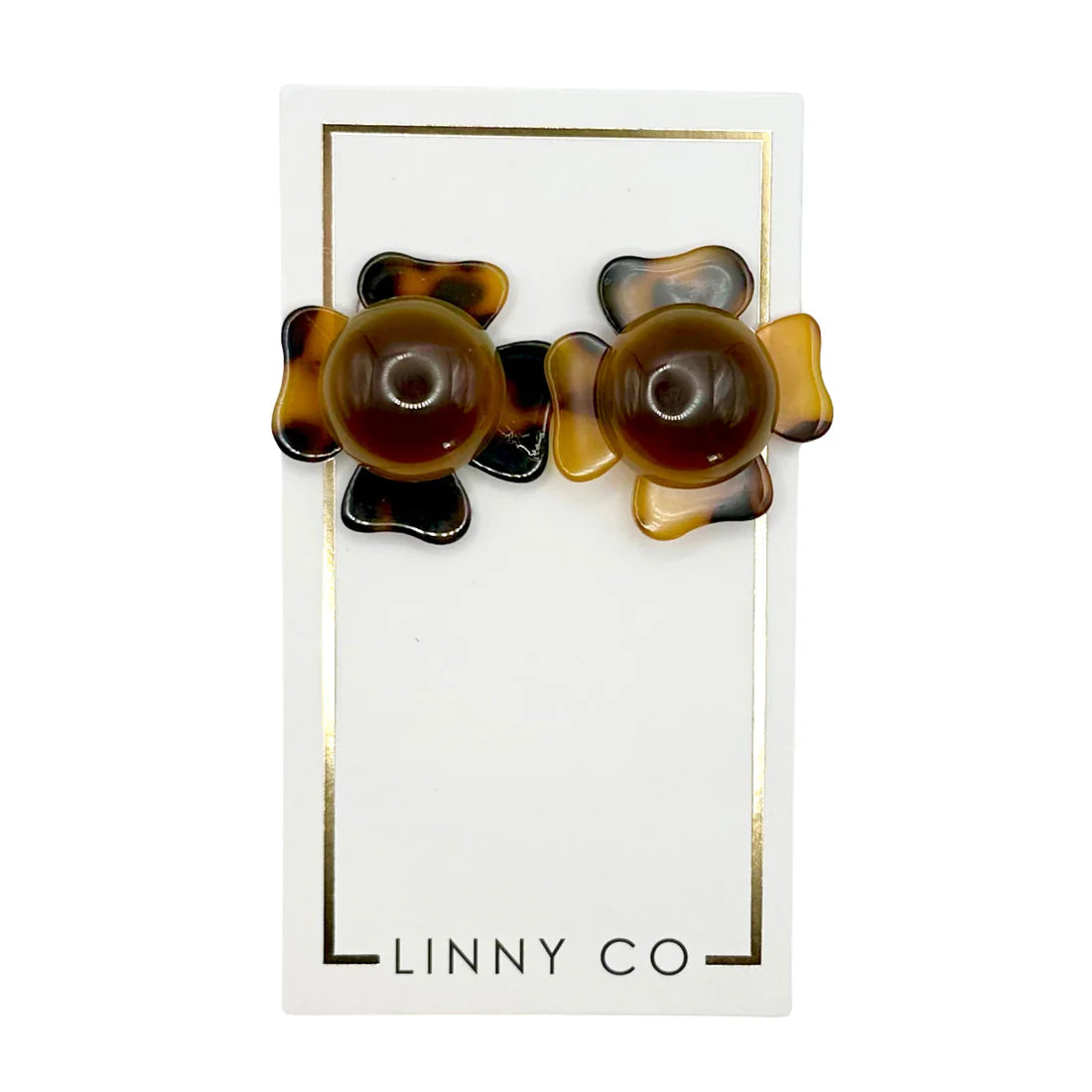 Amelia brown tortoise earrings