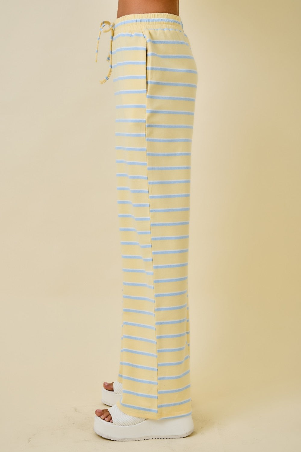 Diana Striped Pants Yellow