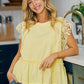 Benny Yellow Lace Top