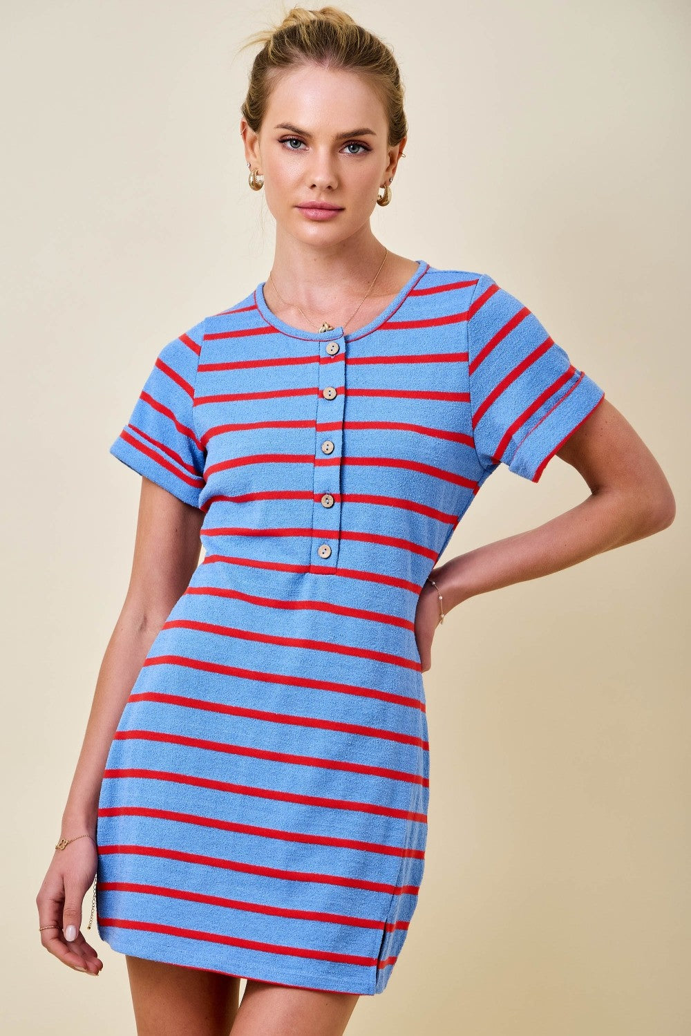 Darla Blue and Red Dress