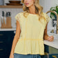 Benny Yellow Lace Top