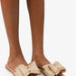 Raffia Natural Bow Sandals