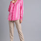 Gabby Hot Pink Striped Top