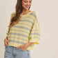 Izzy Lemon and Blue Top