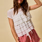 Sally Red Gingham Shorts