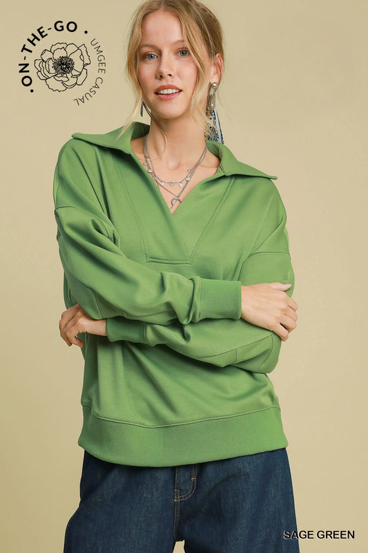 Giselle Sage Green Top