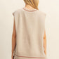Hazel Tassel Detailed Oversized Sweater Vest
