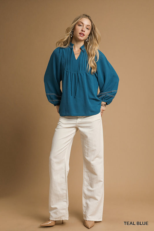 Gracie Teal Top