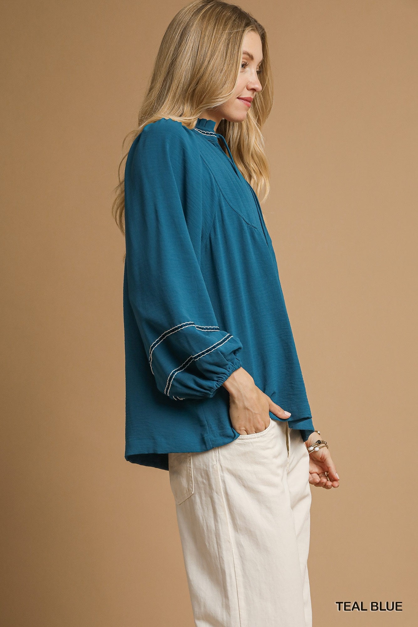 Gracie Teal Top