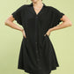 Gabriella Black Scallop Dress