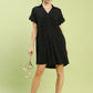 Gabriella Black Scallop Dress