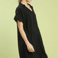 Gabriella Black Scallop Dress
