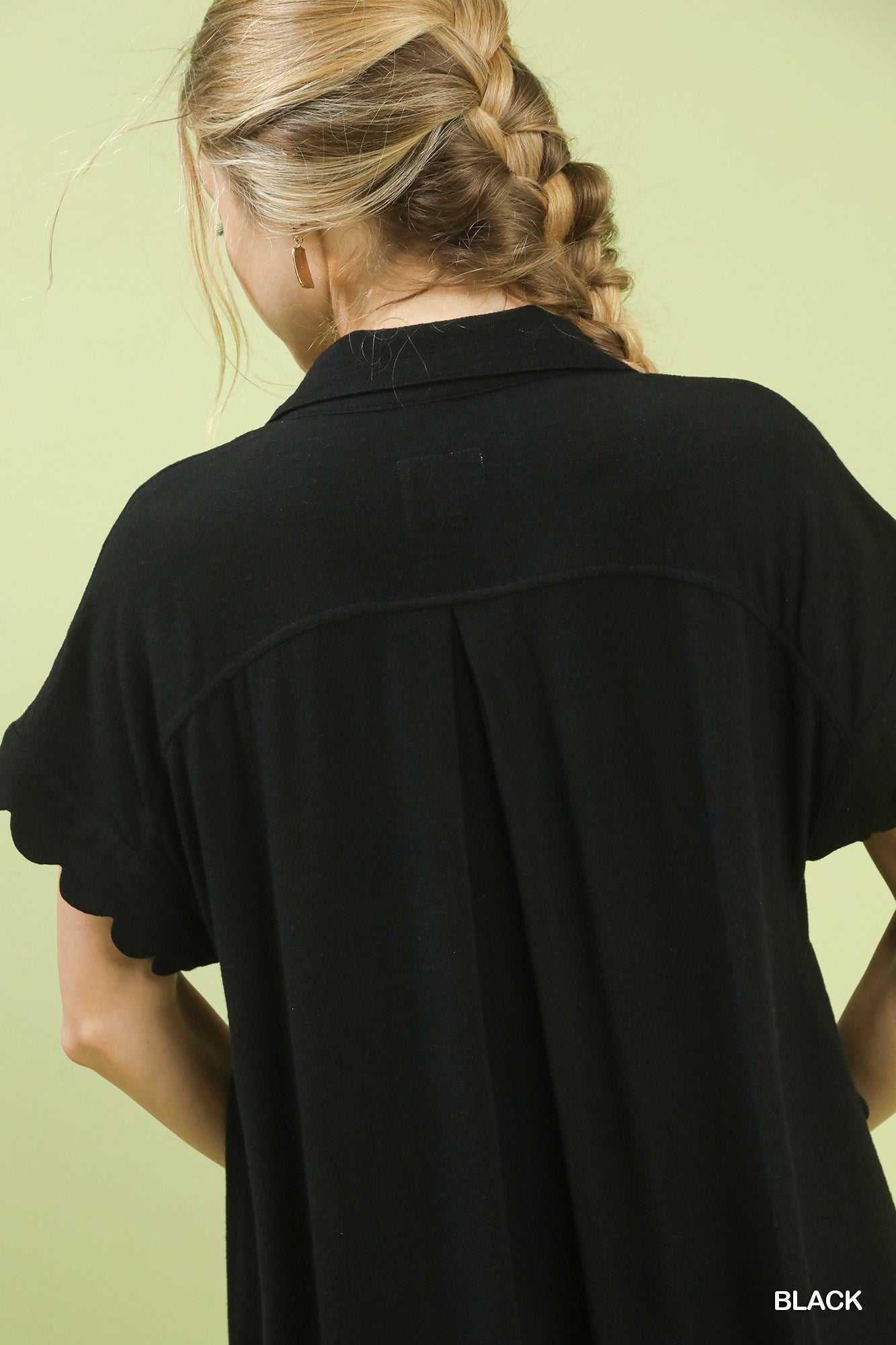 Gabriella Black Scallop Dress