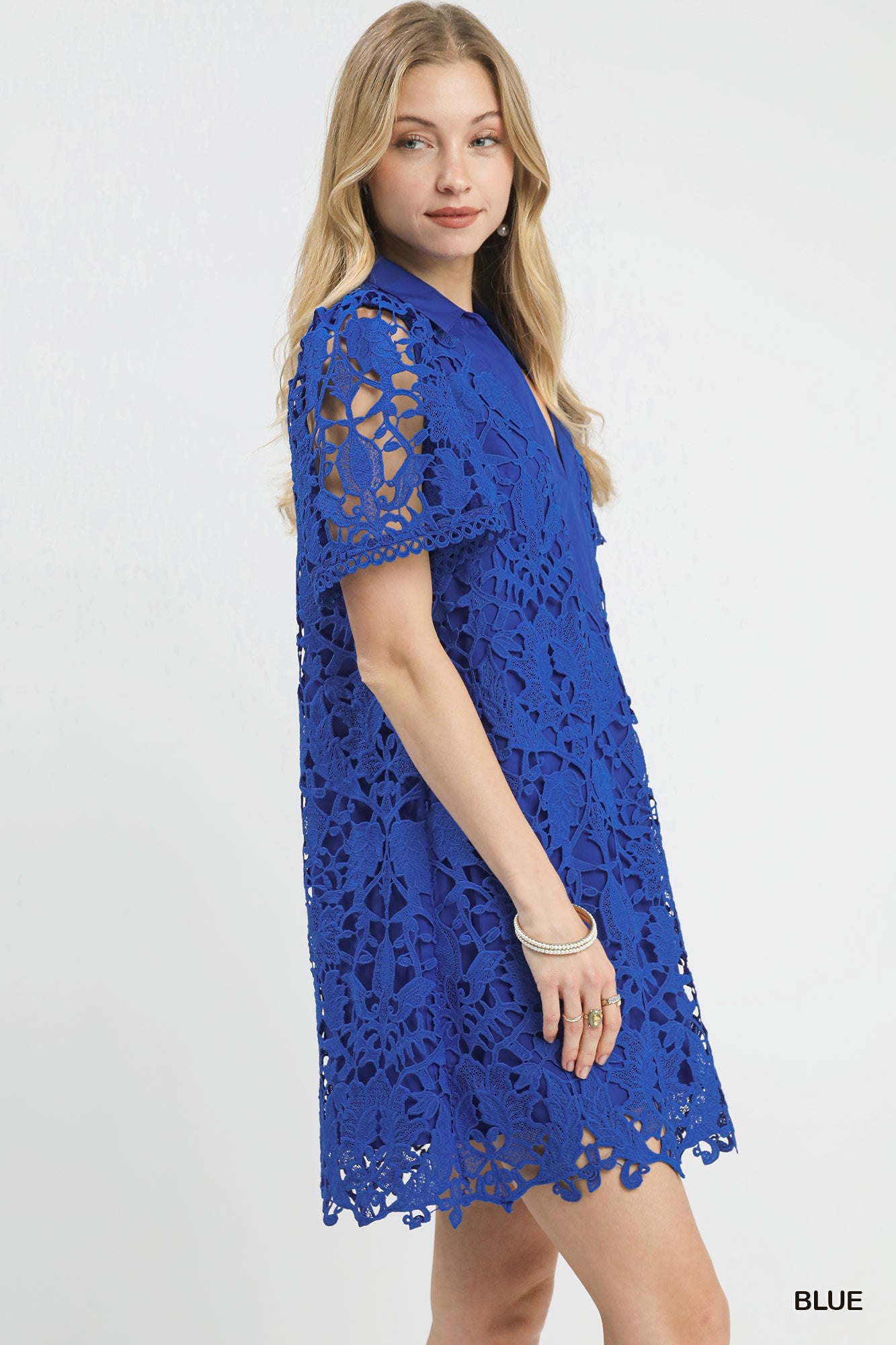 Grace Blue Lace Dress