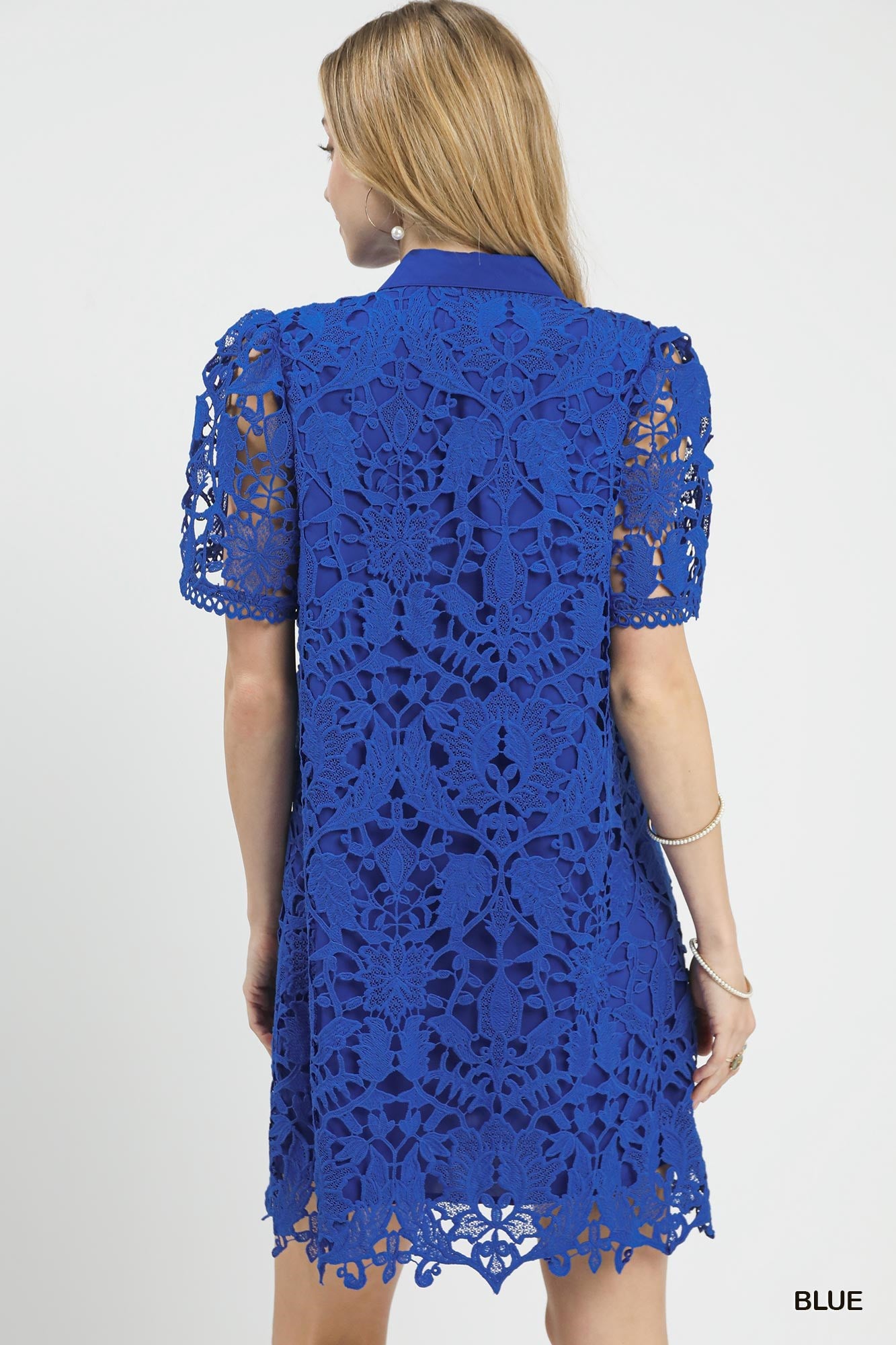 Grace Blue Lace Dress