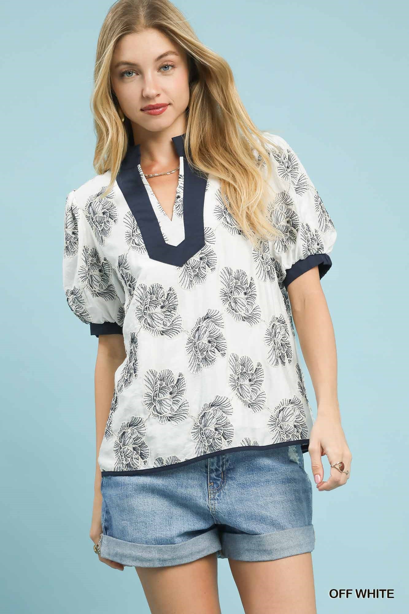 Glenda Off White Top