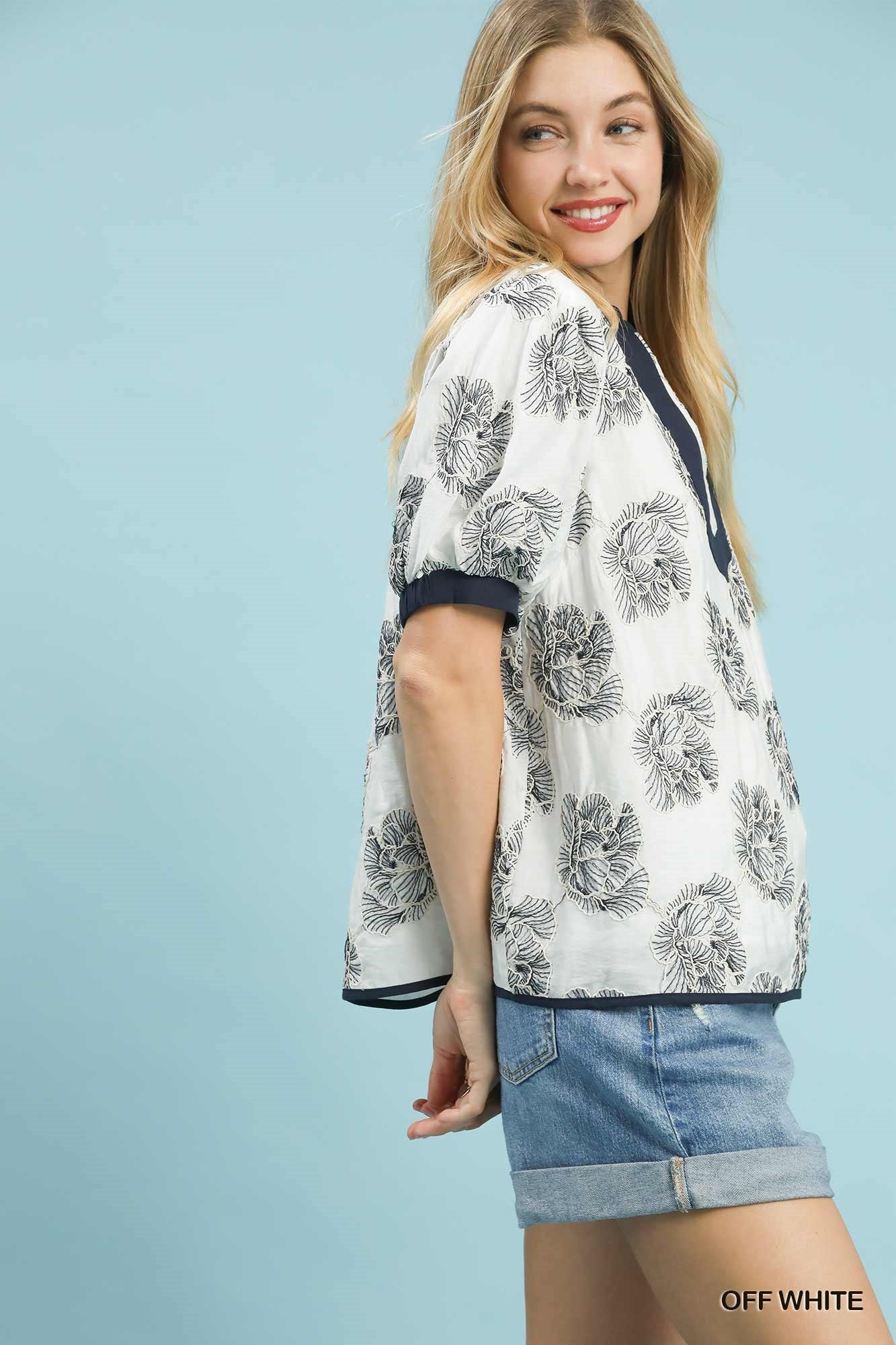 Glenda Off White Top