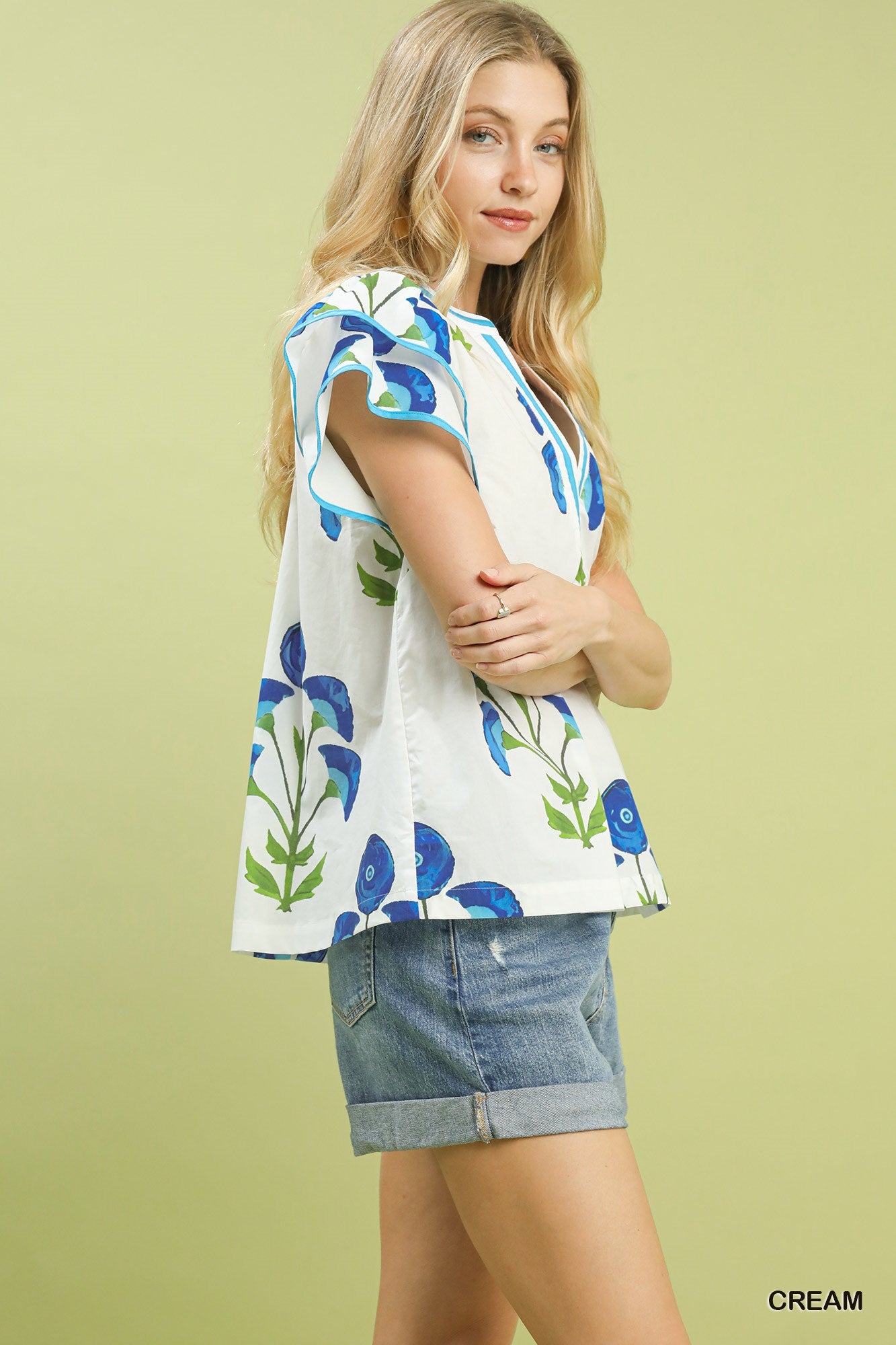 Gianna Cream Floral Top