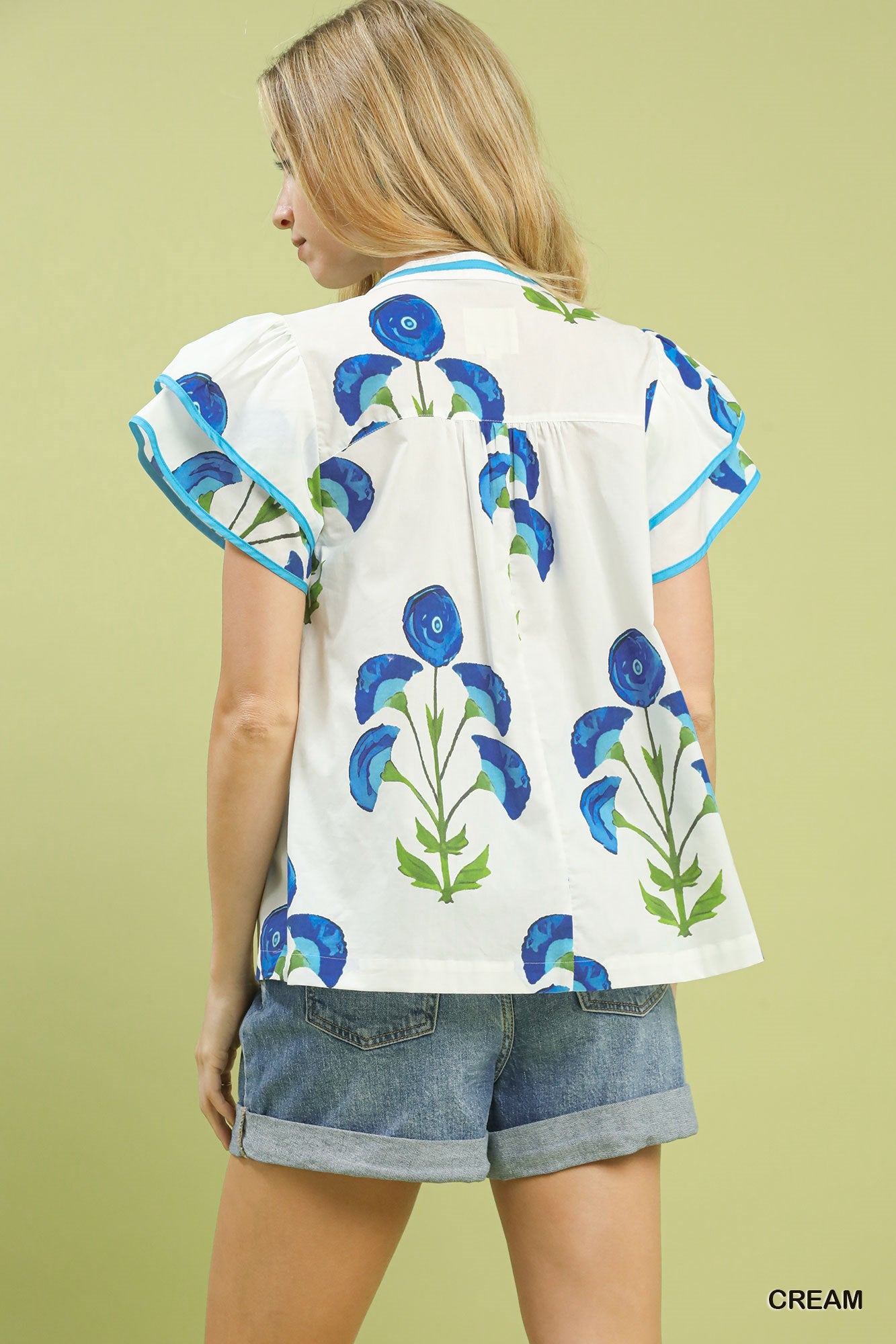 Gianna Cream Floral Top