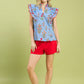 Gretchen Blue Floral Top